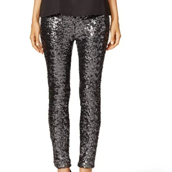 BB Dakota Pants Jumpsuits Bb Dakota Black Sequin Leggings